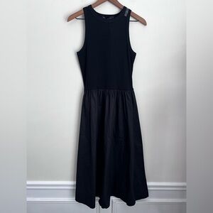 Black midi dress